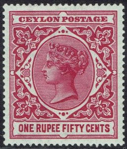 CEYLON 1899 QV 1R50C