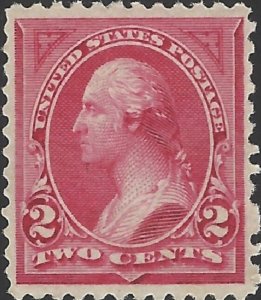 US Scott #249 MNH OG XF 2 Cent 1894 Carmine Lake Washington Stamp