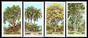 Ciskei - 1984 Trees Set MNH** SG 52-55