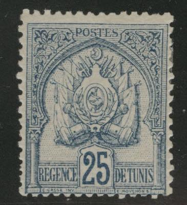 Tunis Tunisia Scott 19 MH* 1901 stamp,  CV$20