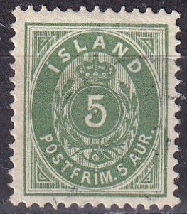 Iceland #24  F-VF  Used CV $3.00 (Z6417)