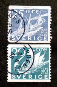 Sweden # 254-255 Used!