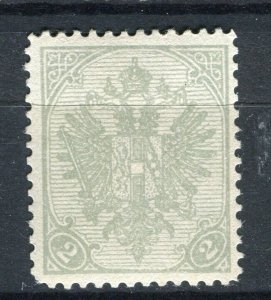 BOSNIA; 1900 early Eagle Coat of Arms issue Mint hinged 2h. value