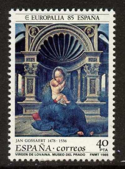 Spain 2399 MNH The Virgin of Louvain, Art