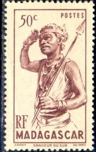 Southern Dancer, Malagasy stamp SC#272 Mint