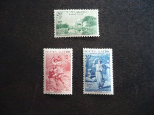 Stamps - Algeria - Scott# B91-B93 - Mint Hinged Set of 3 Stamps