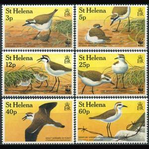 ST.HELENA 1993 - Scott# 593-8 WWF-Wirebirds Set of 6 NH