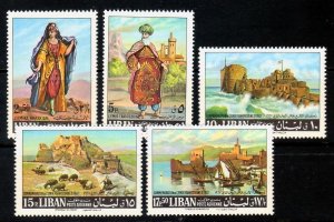 LEBANON Sc C546-50+C550a NH ISSUE OF 1967 - HISTORY