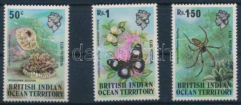 British Indian Ocean Territory stamp Animal World set 1973 MNH Mi 54-56 WS210350