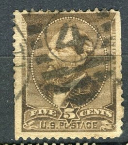 USA; 1870s early Presidential series issue used 5c. value, fair Postmark