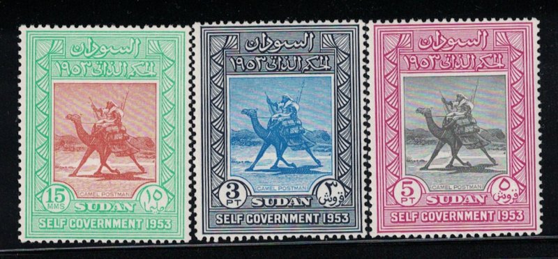 Sudan # 115-117   1954   MNH     SCV $ 2.00