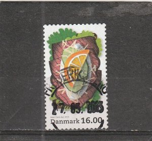 Denmark  Scott#  1603  Used  (2012 Roast Beef Sandwich)