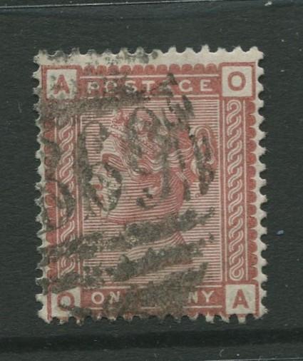 Great Britain #79 FU  1880  Single 1d Stamp