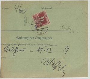 AA307 1909 *Wörgl* Austria-Hungary Postage Due Post-Begleitadresse {Samwells}PTS