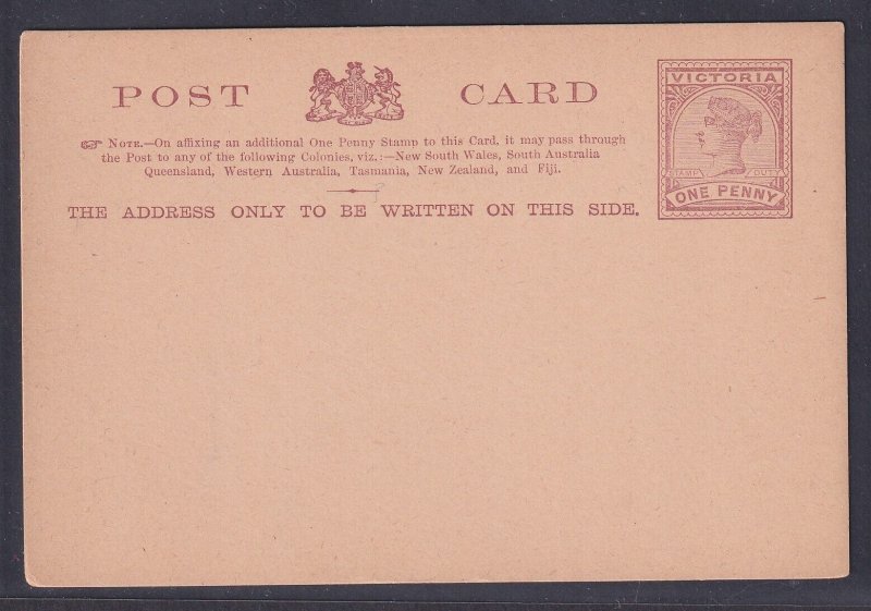 Victoria (Australian State) - 1p unused Post Card