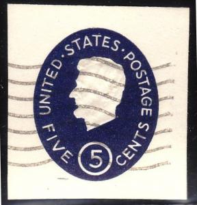 United States U544 - used  - cut square - Die 2