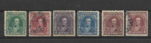 VENEZUELA 1904 MARSHAL ANTONIO JOSÉ DE SUCRE MI 77/82 SCOTT 231/6  USED SET