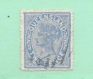 Queensland, 105, Queen Victoria Single, Used