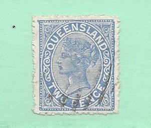 Queensland, 105, Queen Victoria Single, Used