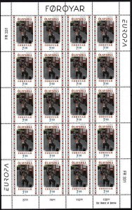 FAROE 1998 EUROPA: National Festivals and Holidays. 2 MINI-SHEETS = 20 sets, MNH