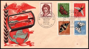 Switzerland B247-B251 Cachet Craft Boll U/A FDC