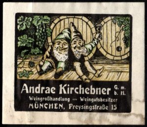 Vintage Germany Poster Stamp Würzburg Vorhof and Dirnitz