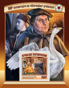 C A R - 2017 - 500th Anniversary of Reformation - Souv Sheet - M N H