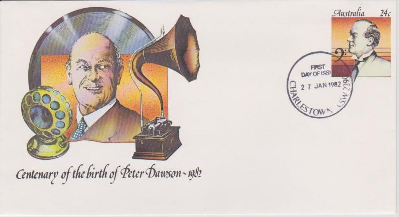 Australia 1982 Prestamped Envelope #42 Peter Dawson First Day Cover