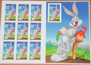 1997 sheet Bugs Bunny Sc# 3137