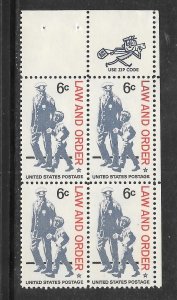 #1343 MNH Zip Block  .