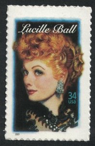 Scott 3523- Lucille Ball, I Love Lucy- MNH (S/A) 34c 2001- unused mint stamp