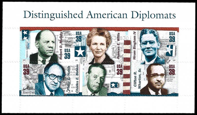 PCBstamps   US #4076 $2.34(6x39c)Distinguished Amer Diplomats, MNH, (15)
