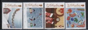 Gibraltar 1253-6 Christmas Mint NH