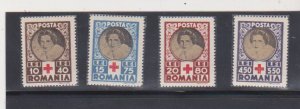 Romania 1945 MNH Mi 827-830 Scott # B247-B250 Queen Mother Helen & Red Cross