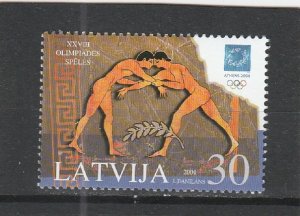 Latvia  Scott#  600  MNH  (2004 Summer Olympics)