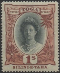 Tonga 1922 SG63 1/- Queen Salote MNH