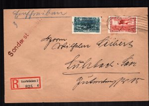 Saar 150  C5  used registerd cover cat $ 30.00