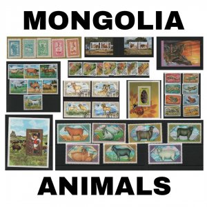 Thematic Stamps - Mongolia - Animals 2 - Choose from dropdown menu