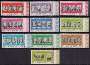 St Vincent 1976 QE2 Set American Independence Umm SG 456 - 465 ( A80 )