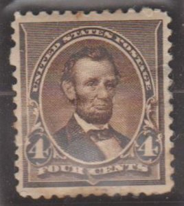 U.S. Scott #222 Lincoln Stamp - Mint Single