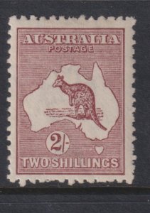 1915 - 1924 Australia 2/ Kangaroo and Map MLMH perf 10 Wmk 10 Sc# 53 CV $70.00