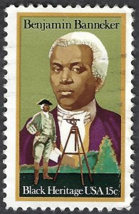 United States #1804 15¢ Benjamin Banneker (1980). Used.