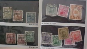 MANCHURIA 7 DIFF. STAMPS #12/29  cat.$22.00  NE #22/24 cat.$48.00 USED