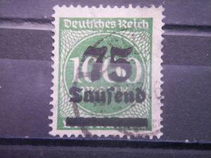 GERMANY, Empire, 1923, used 75th m on 1000m, Surcharge 252