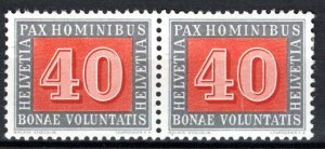 Switzerland Scott # 297, mint hr, pair