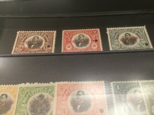 ICOLLECTZONE Haiti 1914 set of 13 stamps ovpt. SPECIMEN from ABNC