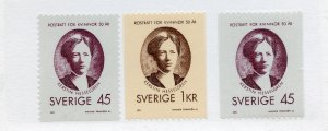 Sweden, Scott #883-85, Mint, Never Hinged complete set