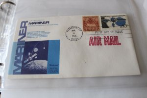 SPACE  COVER - MARINER 10 FDC APRIL 4, 1975 COMBO W/ FT BLISS FLEETWOOD CACHET