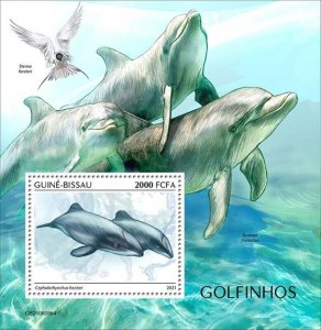 Guinea-Bissau - 2021 Hector's Dolphins - Stamp Souvenir Sheet - GB210605b4