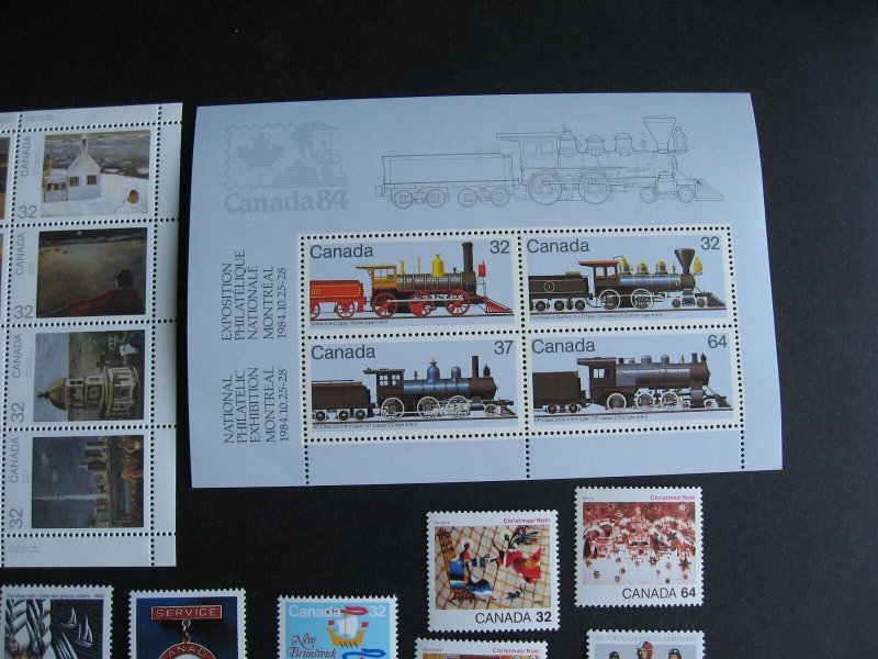 Canada 1984 annual souvenir collection MNH stamps, no book only pictured stamps